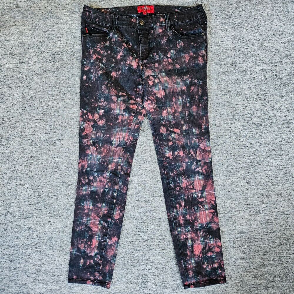 Royal Bones Daang Goodman Pants Womens 13 Jeans Red Goth Gothgirl Punk 33x31
